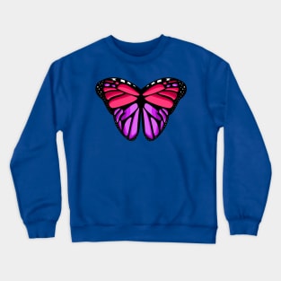 lovely monarch pink butterfly wings Crewneck Sweatshirt